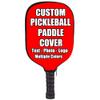iPrint Custom Pickle Ball Paddles Cover with Your Image Photo Text or Logo, Personalized Paddles Covers Sleeves Fits Most Rackets, 8.26 x 11.61 inch, Red view 2