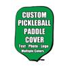 iPrint Custom Pickle Ball Paddles Cover with Your Image Photo Text or Logo, Personalized Paddles Covers Sleeves Fits Most Rackets, 8.26 x 11.61 inch, Irish Green view 1