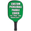iPrint Custom Pickle Ball Paddles Cover with Your Image Photo Text or Logo, Personalized Paddles Covers Sleeves Fits Most Rackets, 8.26 x 11.61 inch, Irish Green view 2