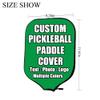 iPrint Custom Pickle Ball Paddles Cover with Your Image Photo Text or Logo, Personalized Paddles Covers Sleeves Fits Most Rackets, 8.26 x 11.61 inch, Irish Green view 3