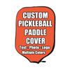 iPrint Custom Pickle Ball Paddles Cover with Your Image Photo Text or Logo, Personalized Paddles Covers Sleeves Fits Most Rackets, 8.26 x 11.61 inch, Orange view 1