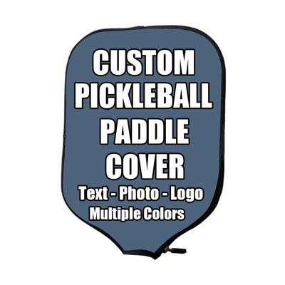 iPrint Custom Pickle Ball Paddles Cover with Your Image Photo Text or Logo, Personalized Paddles Covers Sleeves Fits Most Rackets, 8.26 x 11.61 inch, Indigo Blue