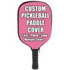 iPrint Custom Pickle Ball Paddles Cover with Your Image Photo Text or Logo, Personalized Paddles Covers Sleeves Fits Most Rackets, 8.26 x 11.61 inch, Azalea view 2