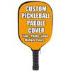 iPrint Custom Pickle Ball Paddles Cover with Your Image Photo Text or Logo, Personalized Paddles Covers Sleeves Fits Most Rackets, 8.26 x 11.61 inch, Gold view 2