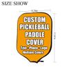 iPrint Custom Pickle Ball Paddles Cover with Your Image Photo Text or Logo, Personalized Paddles Covers Sleeves Fits Most Rackets, 8.26 x 11.61 inch, Gold view 3