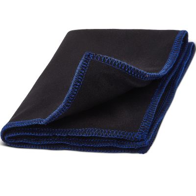 Patelai Bowling Ball Towel Microfiber Bowling Ball Cleaning Pad Rag Leather Towels Wipe Off Cloth Accessories 12 X 10 Inches(Black)