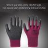 FUFU Gloves 12 Pairs of Purple Latex Coated Work Gloves, Suitable for Construction, Gardening, Cleaning, Construction, Fishing, Hiking, Cycling view 2
