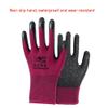 FUFU Gloves 12 Pairs of Purple Latex Coated Work Gloves, Suitable for Construction, Gardening, Cleaning, Construction, Fishing, Hiking, Cycling view 4