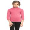 Girls Boys Turtle Polo Neck T-Shirt Kids Long Sleeve Plain Casual Basic Tee Top Coral view 1