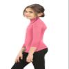 Girls Boys Turtle Polo Neck T-Shirt Kids Long Sleeve Plain Casual Basic Tee Top Coral view 2