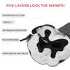 GOXUNYUAN Gloves for Kids,Waterproof Winter Snow Ski Glove with Reflective Stripe for Children Snowboard Boys Girls 3-5T (Black) view 2