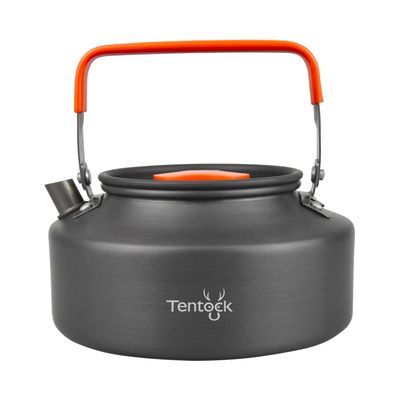 Tentock Camping Kettle Backpacking Compact Tea Pot 1.1L Lightweight Aluminum Water Kettle Coffee Pot for Camping Picnic Backpacking Hiking