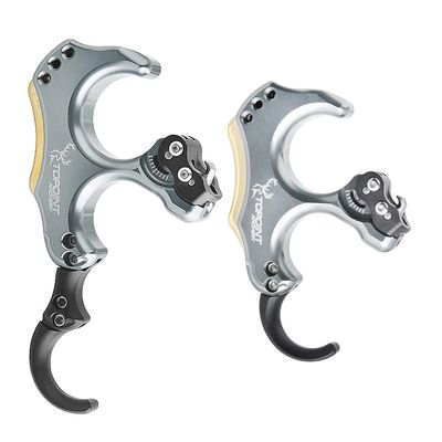 AMEYXGS Archery Back-Tension Release 3/4 Finger Bow Release aid Adjustable Stroke and Sensitivity (Gray)