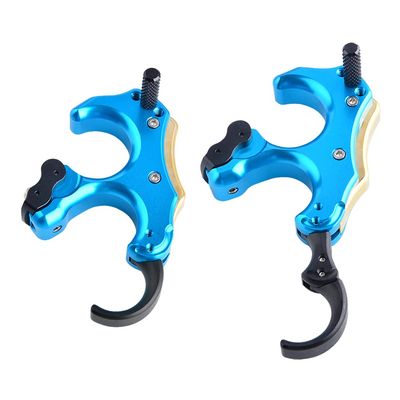 AMEYXGS Archery Back-Tension Release 3/4 Finger Bow Release aid Adjustable Stroke and Sensitivity (Lake Blue)