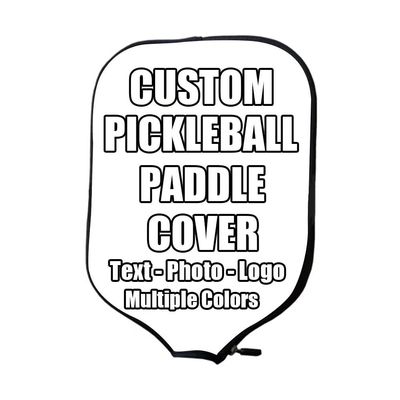 iPrint Custom Pickle Ball Paddles Cover with Your Image Photo Text or Logo, Personalized Paddles Covers Sleeves Fits Most Rackets, 8.26 x 11.61 inch, Yellow