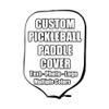 iPrint Custom Pickle Ball Paddles Cover with Your Image Photo Text or Logo, Personalized Paddles Covers Sleeves Fits Most Rackets, 8.26 x 11.61 inch, Yellow view 1