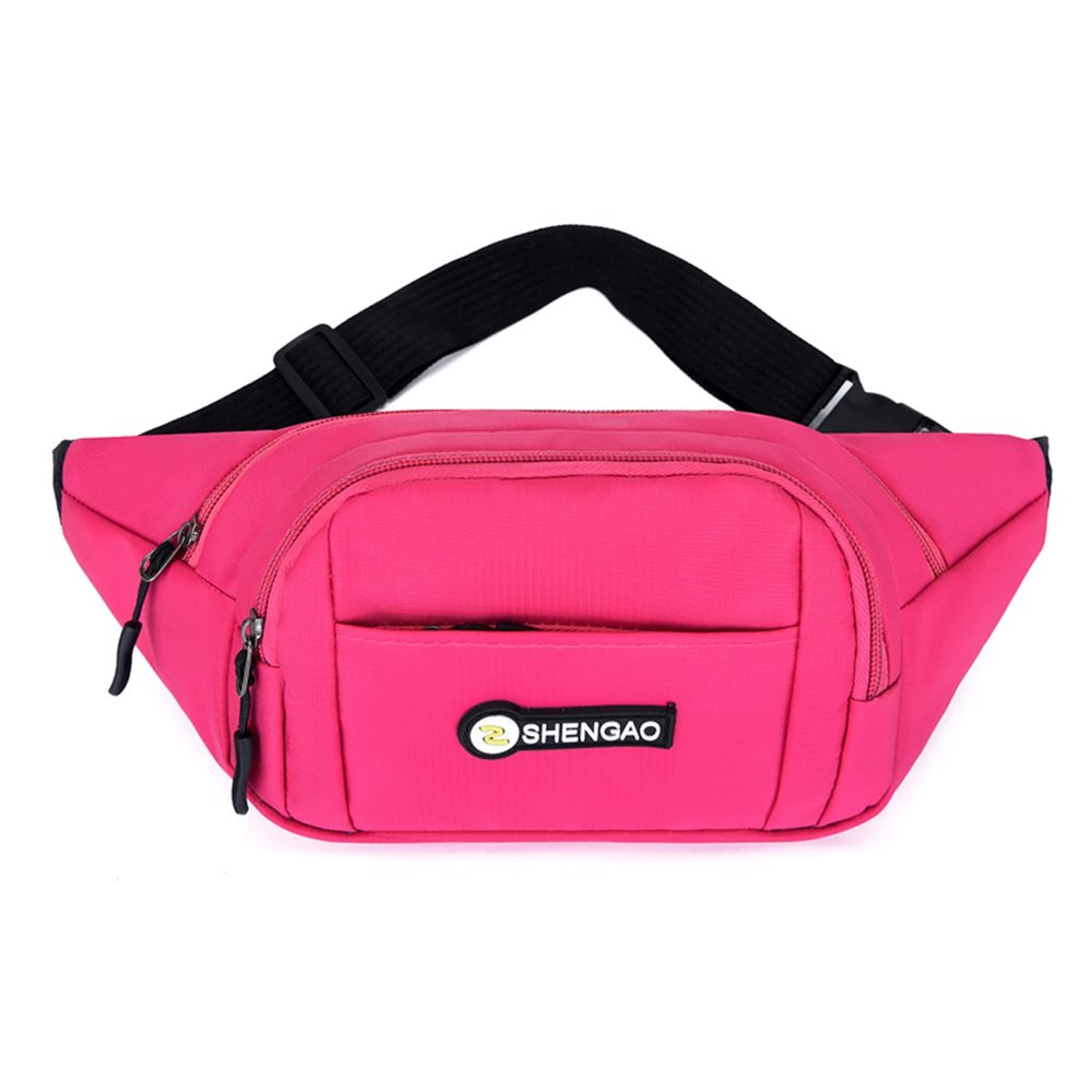 Belt Bag Fashionable Bum Bag with 4 Zipped Pockets for Women Men Kids Waterproof Waist Packs for Sports Dog Walking Camping Travel