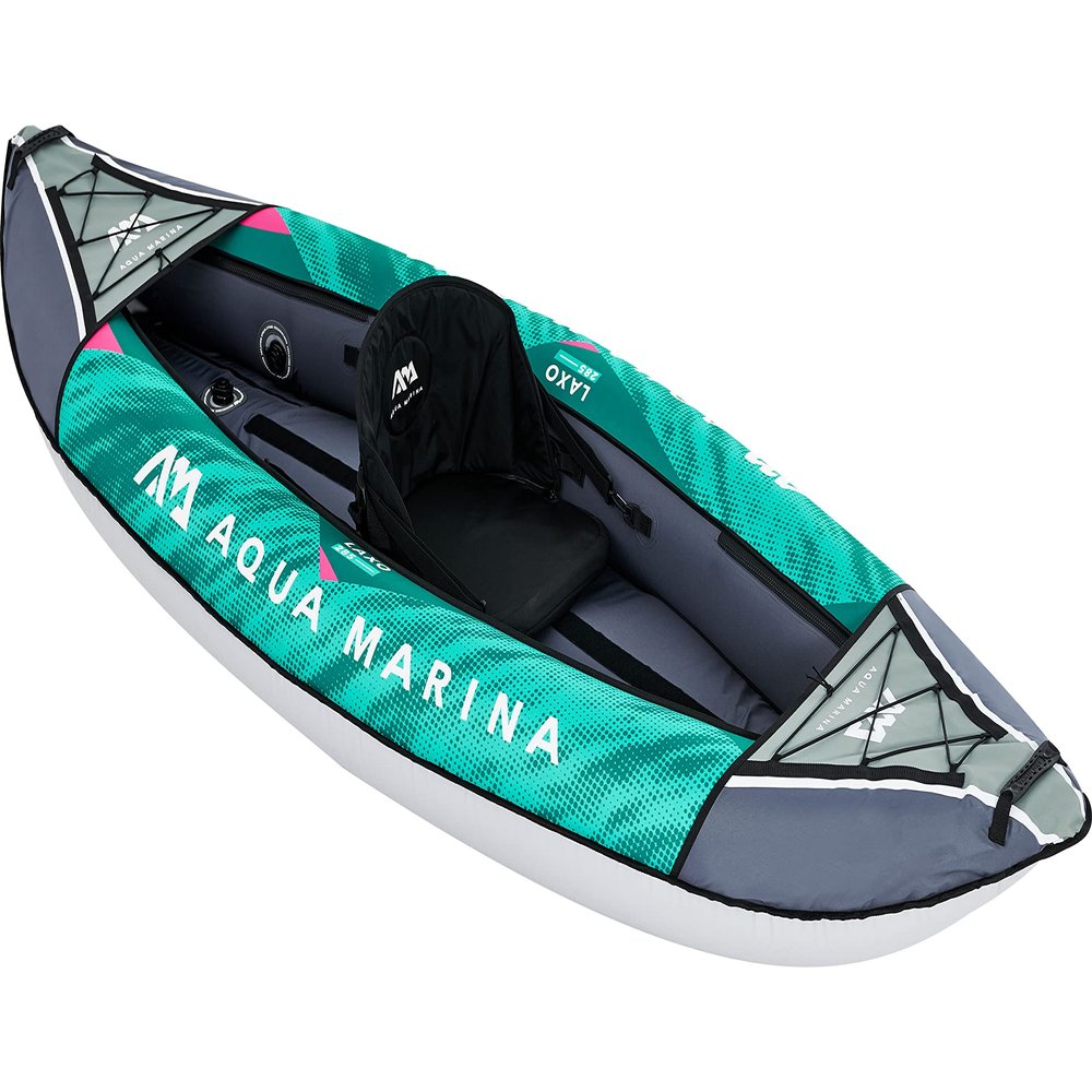 Aquamarina Laxo LA-285-A Lakso Kayak with Inflatable Paddle, 1 Seater, Light Blue