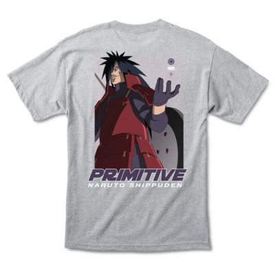 Primitive Skateboards Shirt Madara Uchiha Athletic Heather Size S