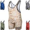 Exxact Sports Digital Camouflage Men's Wrestling Singlet, High-Performance Powerlifting Singlet, Wrestling Singlets for Men (A2XL, Desert Camo) view 1