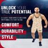 Exxact Sports Digital Camouflage Men's Wrestling Singlet, High-Performance Powerlifting Singlet, Wrestling Singlets for Men (A2XL, Desert Camo) view 4