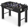 SereneLife 48in Competition Sized Foosball Table, Soccer for Home, Arcade Game Room, 2 Balls, 2 Cup Holders 2x4ft for Man Cave or Basement - Standing or Tabletop, Black view 1