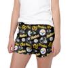 FOCO Pittsburgh Steelers NFL Womens Gameday Ready Lounge Shorts view 1