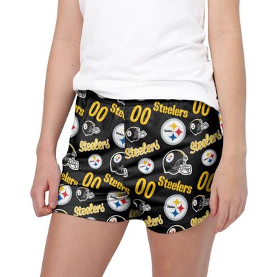 FOCO Pittsburgh Steelers NFL Womens Gameday Ready Lounge Shorts