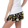 FOCO Pittsburgh Steelers NFL Womens Gameday Ready Lounge Shorts view 2