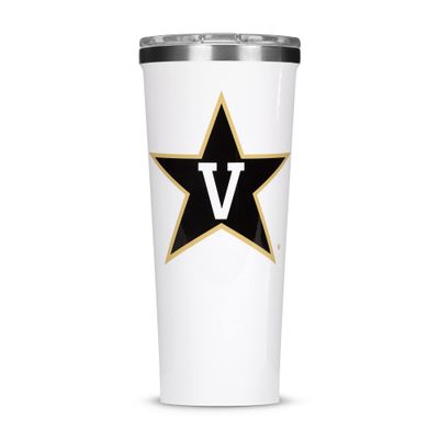 Corkcicle Tumbler - 24oz NCAA Triple Insulated Stainless Steel Travel Mug, UVA - University of Vanderbilt Commodores, Big Logo