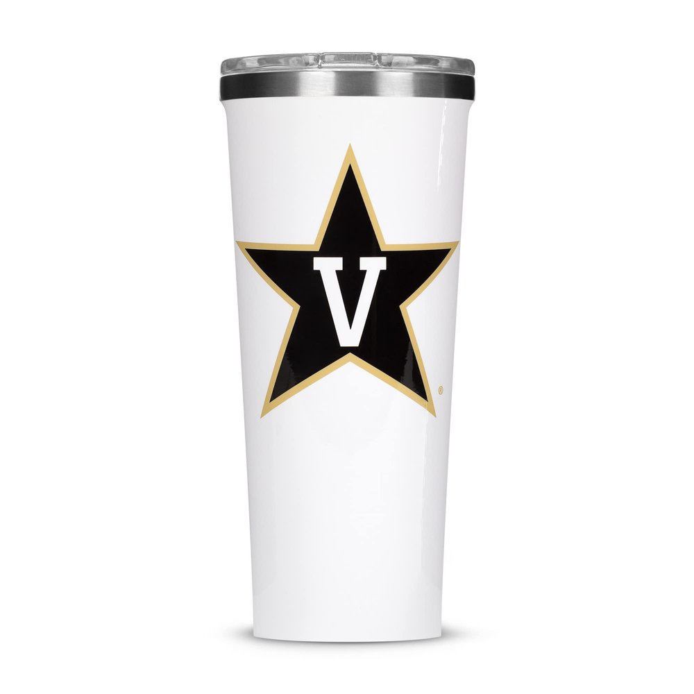 Corkcicle Tumbler - 24oz NCAA Triple Insulated Stainless Steel Travel Mug, UVA - University of Vanderbilt Commodores, Big Logo