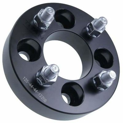 1.25" Golf Cart Wheel Spacers - Wider Stance, Increased Clearance, Fits EZ GO Fits EZGO Fits Club Car Golf Cart - 1.25 Inch (32mm), 4x4, 1/2x20 Studs - Single Spacer - Black