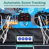SereneLife Shootout Basketball Arcade Game - Dual Hoop Electronic Scorer, LED Display, 8 Game Modes, 5 Balls, Pump & Foldable Frame  Indoor Sport Fun for Kids, Teens & Family Game Nights view 4