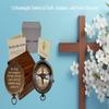 Baptism Confirmation Compass Engraved with Joshua 1:9 Bible Verse in Wooden Box | Religious Inspirational Gift for Catholic Christian Boys Teens from Parents or Grandparents | Pastor Appreciation Gift view 2