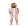 Matchable Family Hawaiian Aloha Shirt, Pink Hibiscus Vine White, Boy, Size 10 view 3