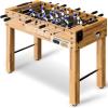 SereneLife 48in Competition Sized Foosball Table - Height Adjustable Arcade Soccer Set for Home, Game Room, Man Cave - Includes 2 Balls & 2 Fold-Out Cup Holders, Natural view 1