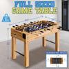 SereneLife 48in Competition Sized Foosball Table - Height Adjustable Arcade Soccer Set for Home, Game Room, Man Cave - Includes 2 Balls & 2 Fold-Out Cup Holders, Natural view 2