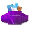 Personal Toilet Kit To Go  10 Pack (Purple) view 1