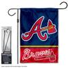 Braves Garden Flag with Stand Holder Flagpole view 2