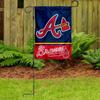 Braves Garden Flag with Stand Holder Flagpole view 3