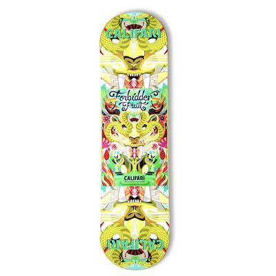 Califari's Forbidden Fruit Skateboard Deck - 32" Maplewood Deck with Califari Art Decoration - Ready for Wall Mount or Just Add Trucks & Wheels