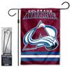 Colorado Avalanche Garden Flag and Pole Stand Mount Holder view 1