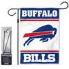 Bills White Garden Flag and Stand Pole Holder Mount view 1