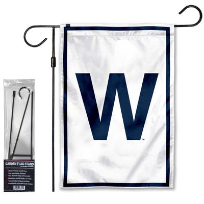 Chicago Baseball Win W Garden Flag with Stand Holder Flagpole