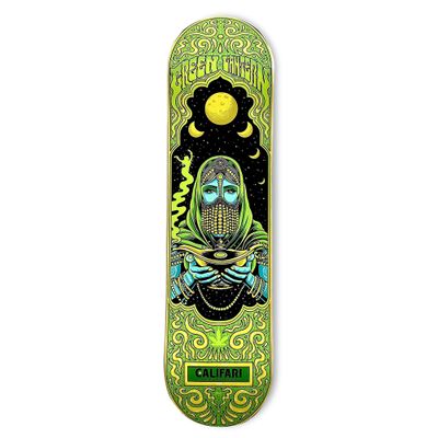 Califari Green Lantern Skateboard Deck - 32" Maplewood Deck Art Decoration - Ready for Wall Mount or Just Add Trucks & Wheels