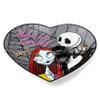 Disney The Nightmare Before Christmas Jewelry Dish - Ceramic Trinket Tray - Now and Forever Jack and Sally Heart Ring Dish view 1
