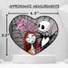 Disney The Nightmare Before Christmas Jewelry Dish - Ceramic Trinket Tray - Now and Forever Jack and Sally Heart Ring Dish view 4