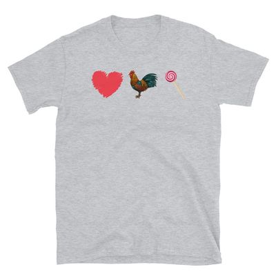 Funny Gay LGBTQ Tank Top | Gay Heart Chicken Sucker Emoticon Emote Tank | Gay Tank Top Sport Grey