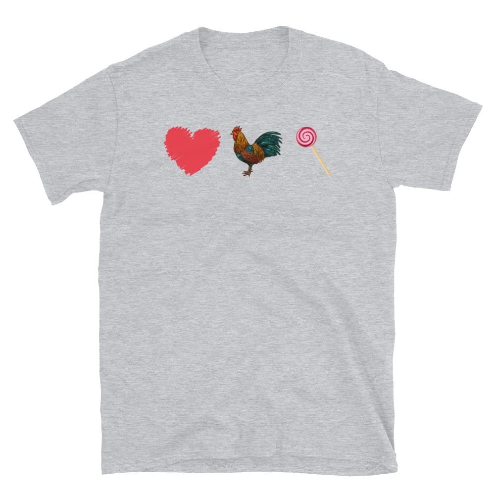 Funny Gay LGBTQ Tank Top | Gay Heart Chicken Sucker Emoticon Emote Tank | Gay Tank Top Sport Grey