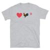 Funny Gay LGBTQ Tank Top | Gay Heart Chicken Sucker Emoticon Emote Tank | Gay Tank Top Sport Grey view 1